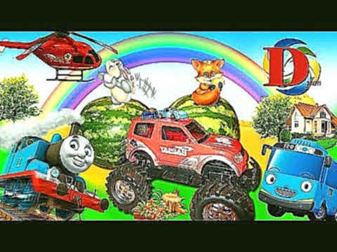 Мультфильмы про машинки игрушки Автобус Тайо Железная дорога поезд мультики для детей Паровоз Томас 