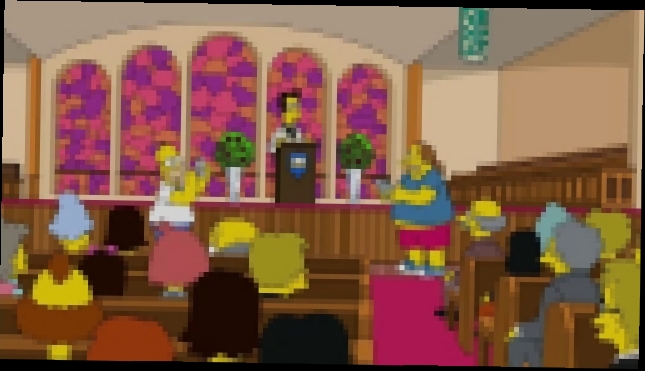 Гомер ловит покемонов в храме Симпсоны - 28 сезон - 20 серия 