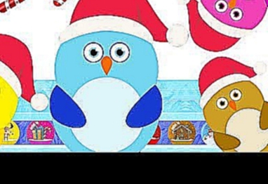 Учим цвета мультик про Новый год Пингвин Дед Мороз Новогодняя мелодия 