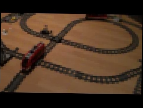 Lego Red Train Crossings Crash 