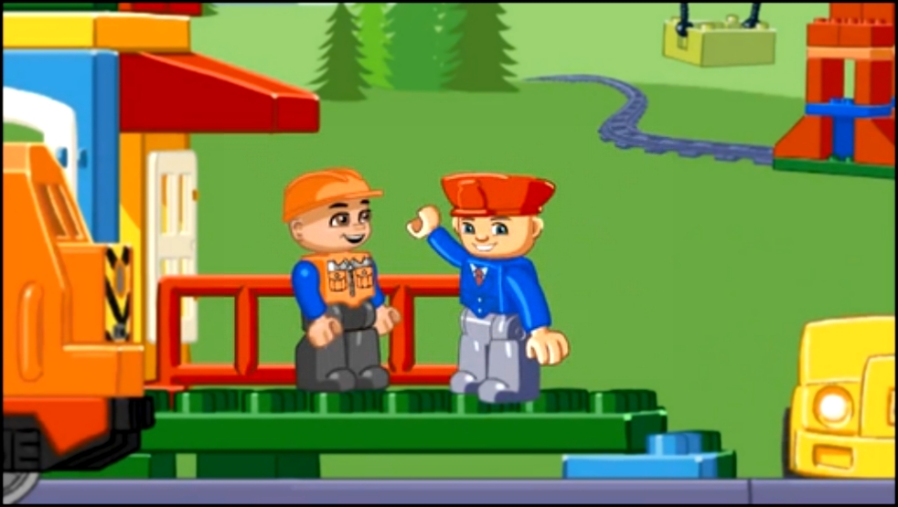 Мультфильм Лего Поезд который перевозит грузы.Мультики для детей Lego duplo 