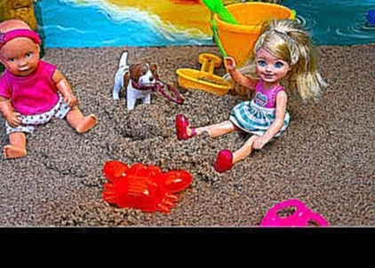 Barbie Morning Routine | Barbie and Baby Doll goes to beach barbecue and picnic play 
