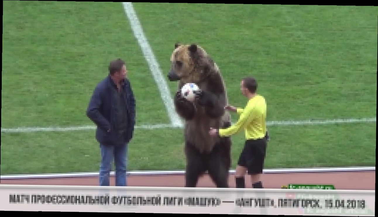 Медведь Тима открыл матч третьего дивизиона российского футбола 
