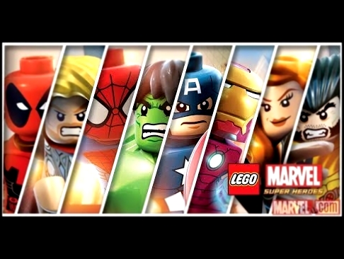 Игра для детей LEGO MARVEL SUPER HEROES мультик для детей играем за Тони Старка и Капитана Америку 