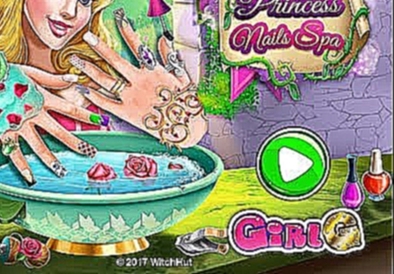 мультики для девочек—Спящая красавица маникюр—Игры для детей Sleeping Princess Nails Spa 