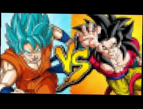 Super Sayain Blue Goku vs Super Sayain 4 Goku 