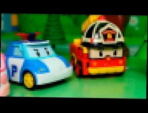 Видео с игрушками Робокар Поли и его друзья - НЛО. Мультик про машинки-трансформеры 
