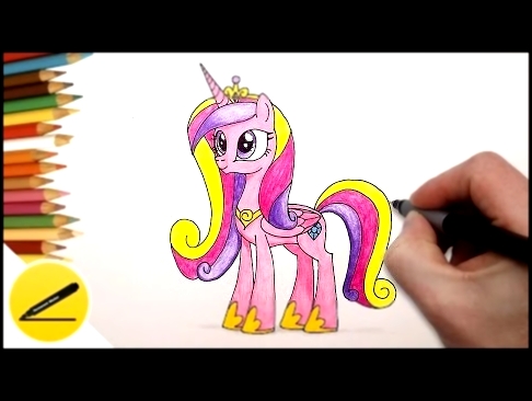 How to Draw My Little Pony Princess Cadence - Как Нарисовать пони Принцессу Каденс аликорн 