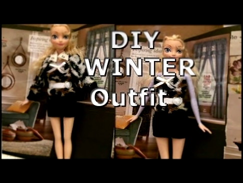DIY Winter Jacket for Barbie dolls/How to make a Short winter jacket 