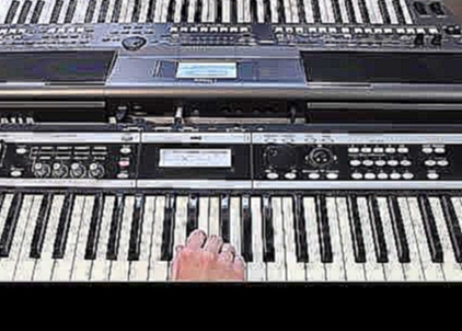 Музыкальный видеоклип Под небом голубым Город Золотой Аквариум  на синтезаторе Yamaha psr s670 Korg x50 
