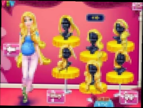 Мультик игра Принцессы Диснея: Беременные Белль и Рапунцель Rapunzel And Belle Shopping 