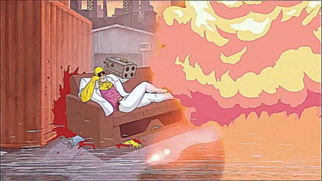 Музыкальный видеоклип Homer Simpsons en héros Badass !! 