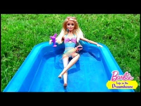 Мультик Барби и сестры в доме мечты с бассейном Кен, Райан в гостях Play doll ♥ Barbie Original Toys 