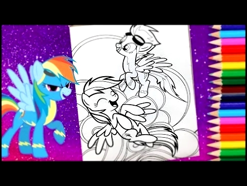 My little pony activity coloring book MLP colouring for kids Rainbow Dash 