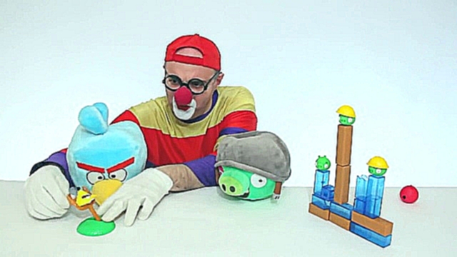 Новогодняя ёлка с Энгри Бёрдз - смешные видео для детей - игрушки Angry Birds прикол 2014 