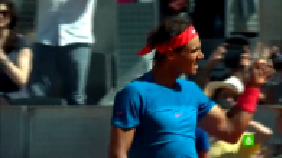  2015 Madrid Open SF Rafael Nadal vs. Tomas Berdych Set point of 1st set & Match point 