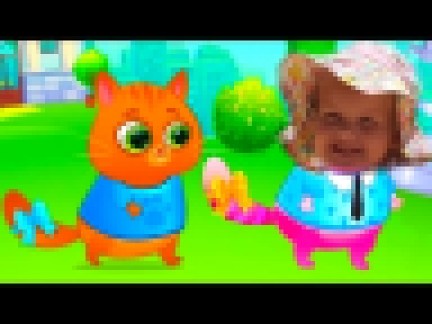 КОТЕНОК БУБУ виртуальный игровой мультик для детей, ухаживаем за котиком 