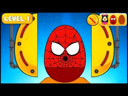 GET KINDER Surprise Eggs Toys | Spiderman, Halk, Princess, Miki Maus | Gameplay level1 