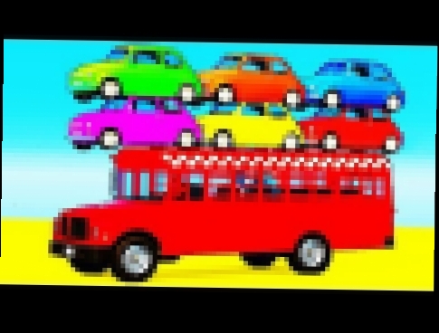 Мультик Про Маленькие Машинки & Школьный Автобус Для Детей и Малышей Учим Цвета с Веселыми Песенками 