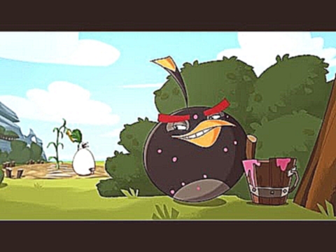 Энгри бердс бомб. Смотреть игра мультик Angry Birds. Мультфильм на русском языке 