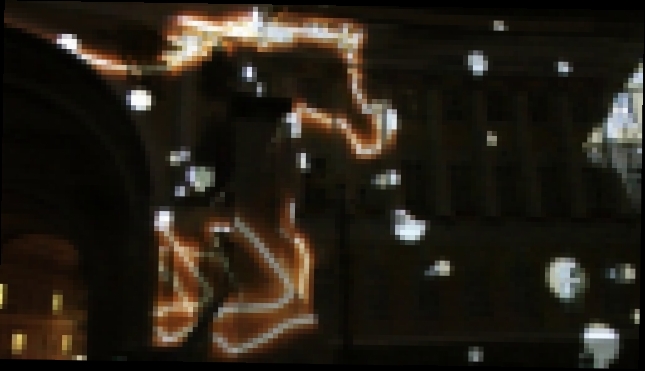 Музыкальный видеоклип Фрагмент Новогоднего Аэрофлот-Шоу Световых Технологий (Санкт-Петербург) “Три Белых Коня” 