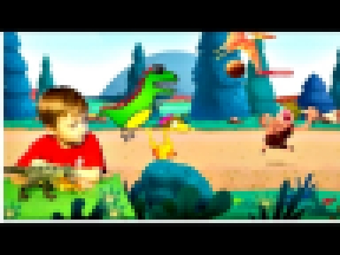 Игра про Динозавров для Детей Защищаем Яйцо от Траглодитов  Мультик про Динозавров Lion boy 