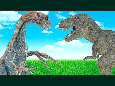 Динозавры - Тираннозавр и Теризинозавр Мультики про динозавров на русском 