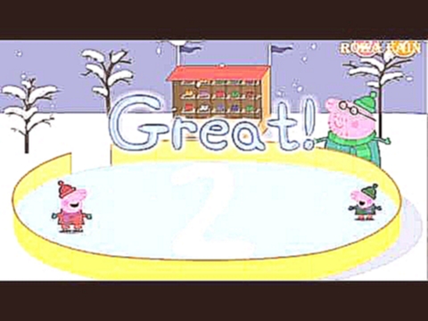 Свинка Пеппа, считалочка ♦ Peppa Pig Ice Skating ♦ ▬ игра для детей 