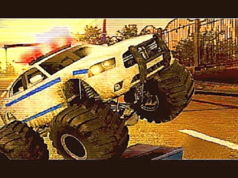 Монстр Трак Полицейские Машины Полиция Мультики про Машинки Игры для Детей 