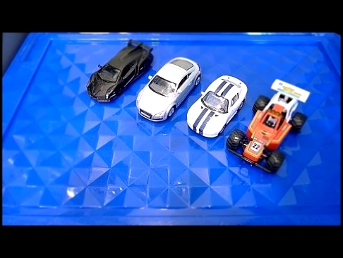 Four baby cars video - мультик про четыре машинки. Каждую машинку рассматриваем внимательно. 