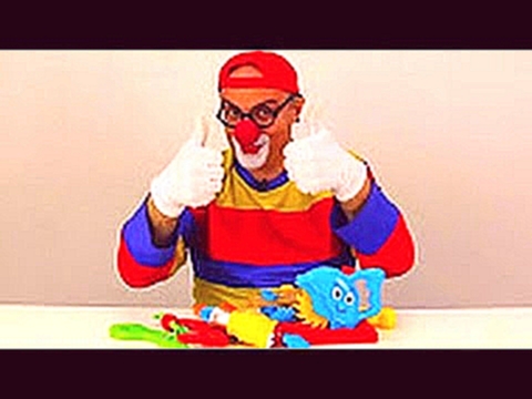 Видео для детей. Клоун Дима и игрушечные инструменты. Игры для мальчиков. 