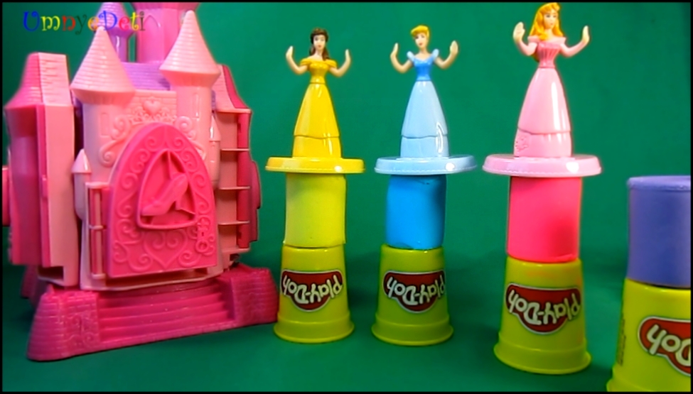 Play doh Замок принцессы Как лепить на русском языке 38133. Disney. Пластилин Hasbro 