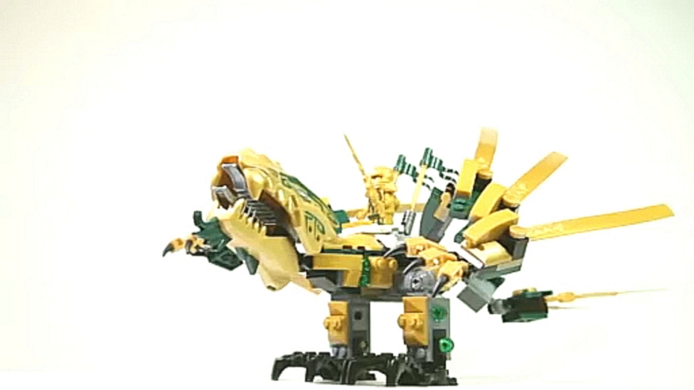 Музыкальный видеоклип Lego Ninjago 70503 The Golden Dragon - Lego Speed build 