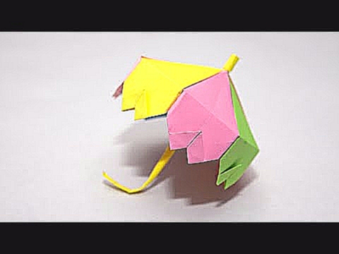 Оригами  Зонт из бумаги | Origami umbrella 