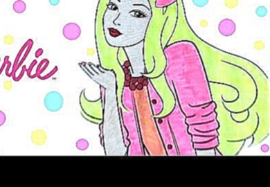 Barbie  coloring pages.  Барби мультик раскраска 