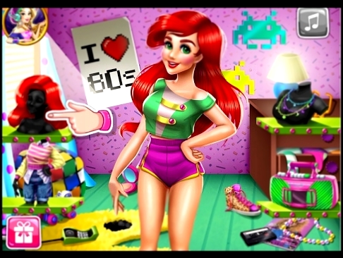 NEW мультики для девочек—Русалочка Принцесса 80-е—Игры для детей Mermaid Princess 80s Diva 