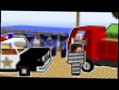 Нуб преступник угнал супер машина грузовик в Майнкрафт ! Копы и преступники мультик Minecraft 