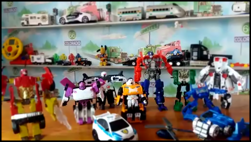 Много игрушек машинок. Видео для мальчиков про роботы трансформеры Video for boys toy transformers 