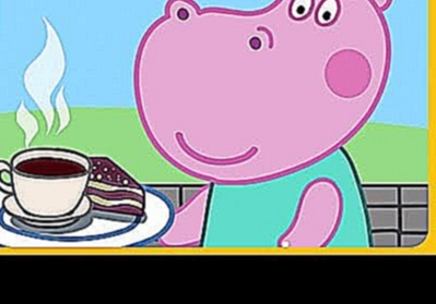 Гиппо и её бизнес - Детское кафе с бегемотиками - Работа официантом * мультик игра на Kids PlayBox 