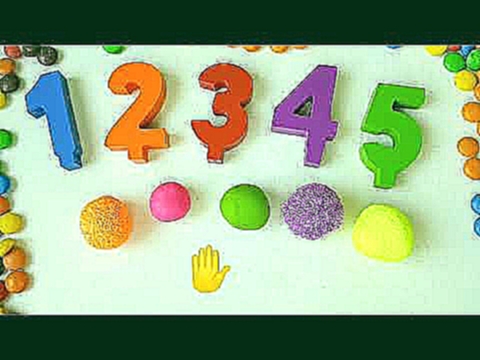 Учим цифры и цвета с пластилином Play DOH и шариковым пластилином  Для малышей. Пластилин play doh 