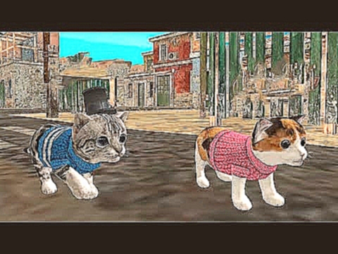 Мультики про котят #1 Смешной КОТЕНОК ловит КРЫСА и ПАУКА Развлекательное видео для детей Игра котик 