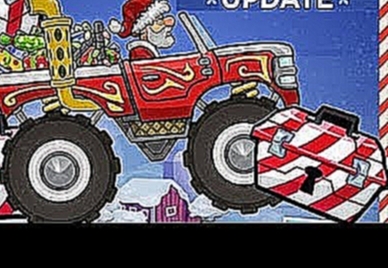 Hill climb Racing - Дед Мороз везет для детей подарки Игра как мультик #4 