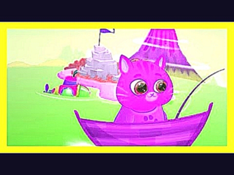 Котик Бубу Котофей игра мультик для детей. Котик Bubbu меняет цвет машинки 