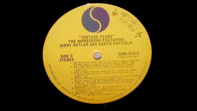 THE IMPRESSIONS & JERRY BUTLER  -  only the strong survive 