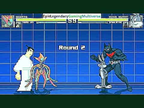 Samurai Jack And Deoxys The Pokemon VS Bugs Bunny And Batman Beyond In A MUGEN Match / Battle 