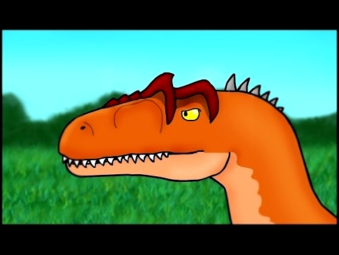 Dinosaurs Cartoons. Carnotaurus vs Allosaurus. Динозавры мультфильм DinoMania 
