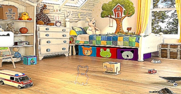 Маленький Котёнок и детская комната Виртуальный котик как в мультике Симулятор Котёнка 