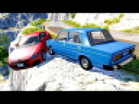 BeamNG Drive Игровые моменты Аварии машин - Грузовики легковые Трасса перекресток Новые ДТП в игре 