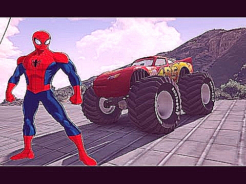 Мультик про машинки Мотоциклы Развивающий мультфильм для детей Человек паук 2 Тачки Молния Маквин 