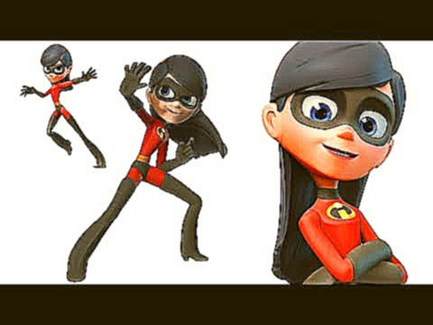 Видео для детей приключения Фиалка невидимка Суперсемейка и Тачки Машинки Дисней The Incredibles 